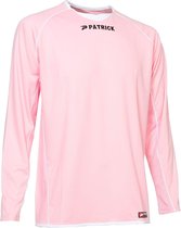 Patrick Girona105 Voetbalshirt Lange Mouw Heren - Roze / Wit | Maat: XXL
