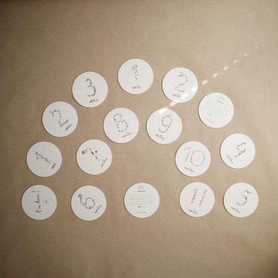 Mushie mijlpaal kaarten