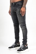 Malelions Biker Jeans - Black - 36