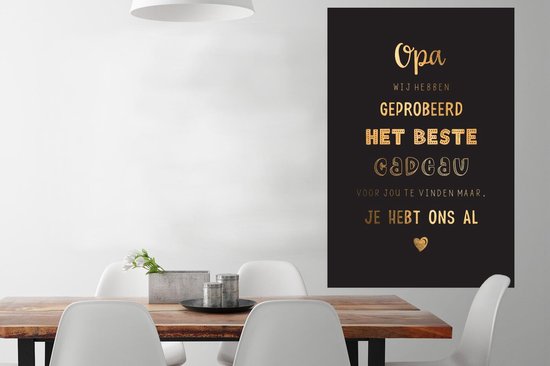 Affiche Vaderdag - Proverbes - Le plus beau cadeau - Citations - Papy - 80x120 cm
