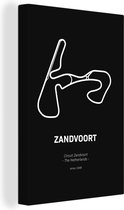 Canvas Schilderij Formule 1 - Zandvoort - Circuit - 60x90 cm - Wanddecoratie