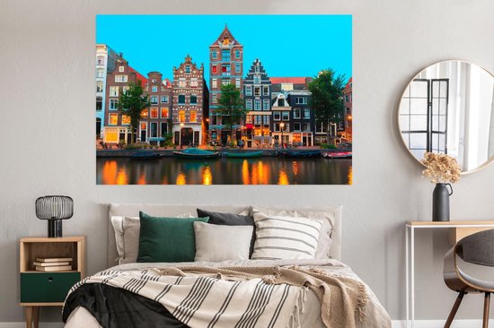 Affiche Amsterdam - Canal - Maison - 180x120 cm XXL