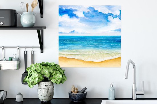 Affiche Plage - Mer - Ciel - 50x50 cm