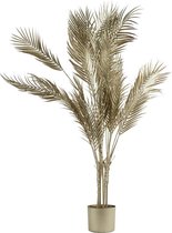 Palm kunstplant metallic licht goud 120 cm