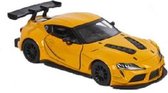 speelgoedauto Toyota GR junior 12,5 cm die-cast geel