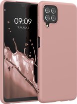 kwmobile telefoonhoesje voor Samsung Galaxy A22 4G - Hoesje voor smartphone - Back cover in winter roze