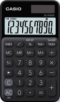 Casio SL-310UC- BK Calculatrice de poche solaire, alimentée par batterie Zwart Nombre de positions d'affichage : 10