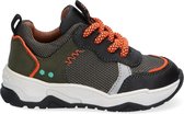 Bunnies JR Charlie Chunky Jongens Lage Sneakers - Grijs/Oranje - Nubuck - Veters