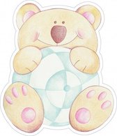 muurdecoratie foam Bear Brothers junior 3 stuks