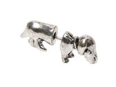 Bijoux by Ive® - Oorbellen - 3D - Hondje - Zilver