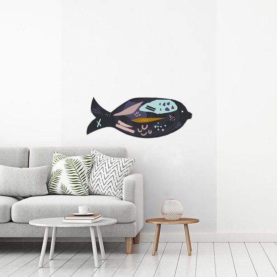 Papier peint - Papiers Papier peint photo Poissons - Pastel - Zwart - Largeur 170 cm x Hauteur 260 cm