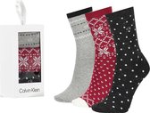 Calvin Klein dames fair isle dress 3P giftbox multi - 37-41