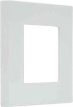 Decoratieve omlijning voor lichtschakelaar Ledkia Modern Wit (86 x 86 x 9.5 mm)