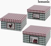 Decoratieve Doos Homania (3 uds) Karton
