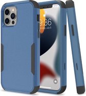 Commuter schokbestendig TPU + pc-beschermhoes voor iPhone 13 Pro Max (koningsblauw + zwart)