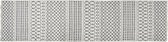 Tapijt DKD Home Decor Wit Polyester Katoen Donker Grijs (60 x 240 x 1 cm)