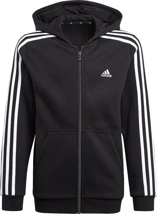 Adidas Essentials 3-Stripes Vest Zwart Kinderen - Back To School - Maat 164