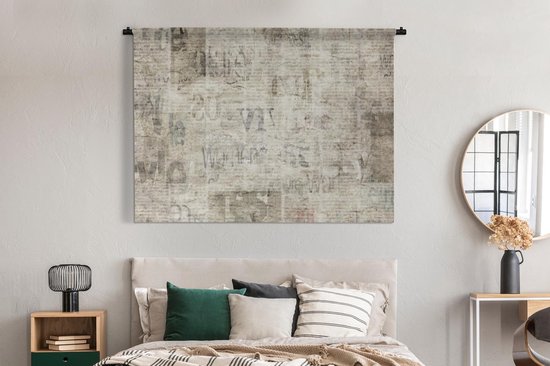 Tapisserie - Journal - Vintage - Papier - 180x135 cm - Tapisserie