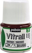 Glasverf - 20 White - Transparant - Pebeo Vitrail - 45 ml