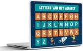 Laptop sticker - 10.1 inch - Kinderkamer - Alfabet - Educatief - Jongens - Meisjes - Kinderen - Kind - 25x18cm - Laptopstickers - Laptop skin - Cover