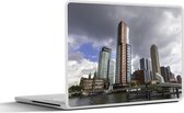 Laptop sticker - 15.6 inch - Modern - Architectuur - Rotterdam - 36x27,5cm - Laptopstickers - Laptop skin - Cover