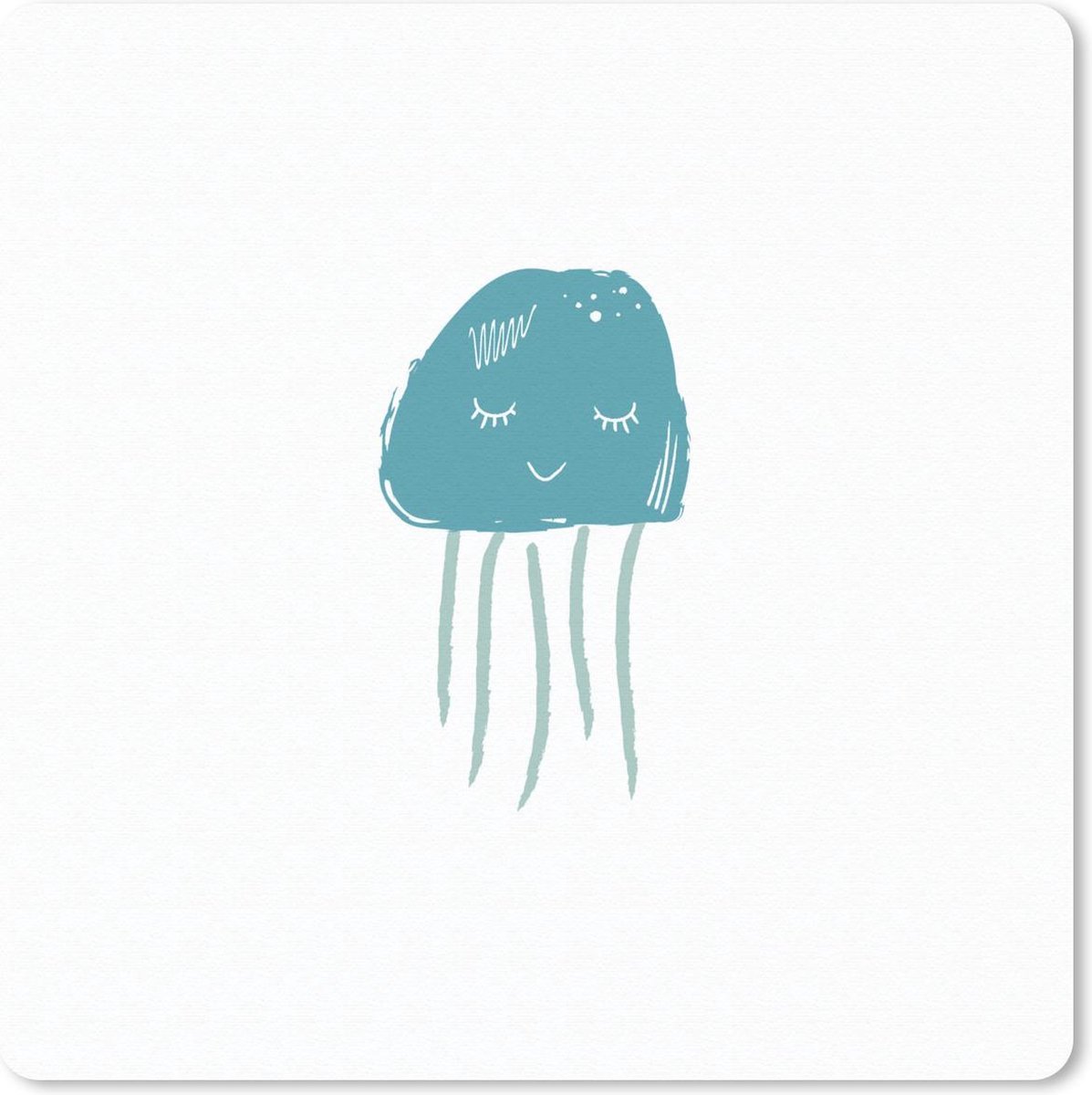Muismat 30x30 cm - Mousepad Pastel - Kwal - Illustratie - Muismatten
