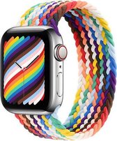 Gevlochten solo band - kleurrijk fel - Geschikt voor Apple Watch
