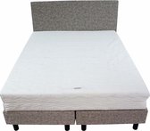 Bedworld Boxspring 140x200 - Stevig - Wol look - Licht grijs (WL85)