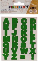 Pincello Letterstickers Alfabet Papier Groen 280 Stickers