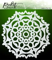Hand Cut Snowflake 6x6 Inch Stencil (SC-251)