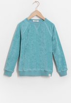 Sissy-Boy - Blauwe katoenen basic sweater