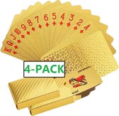 Speelkaarten 4 Decks / Stokken – Spelkaarten – Kaarten - Kaartspellen - Pesten – Klaverjassen – Toepen – Poker – Jokeren – Eenentwintigen – Eenendertigen – Kwartetten - Bridge – Hartenjagen –