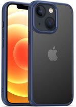 Smartphonica TPU Sterk Hoesje Met Doorzichtige Achterkant voor iPhone 13 - Blauw / Back Cover geschikt voor Apple iPhone 13
