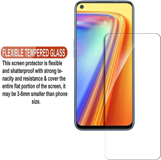 Protecteur d'écran LuxeBass adapté pour Oppo A76 - Glas Trempé - écran en verre - protection