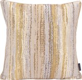 Golden Rain Kussenhoes | Jacquard / Polyester | 45 x 45 cm | Goud / Zilver