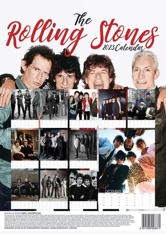 Rolling Stones Kalender 2023 A3  bol.com