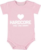 Love Hardcore just like daddy Meisjes Rompertje | romper | baby | babykleding | babyrompertje | kado | cadeau