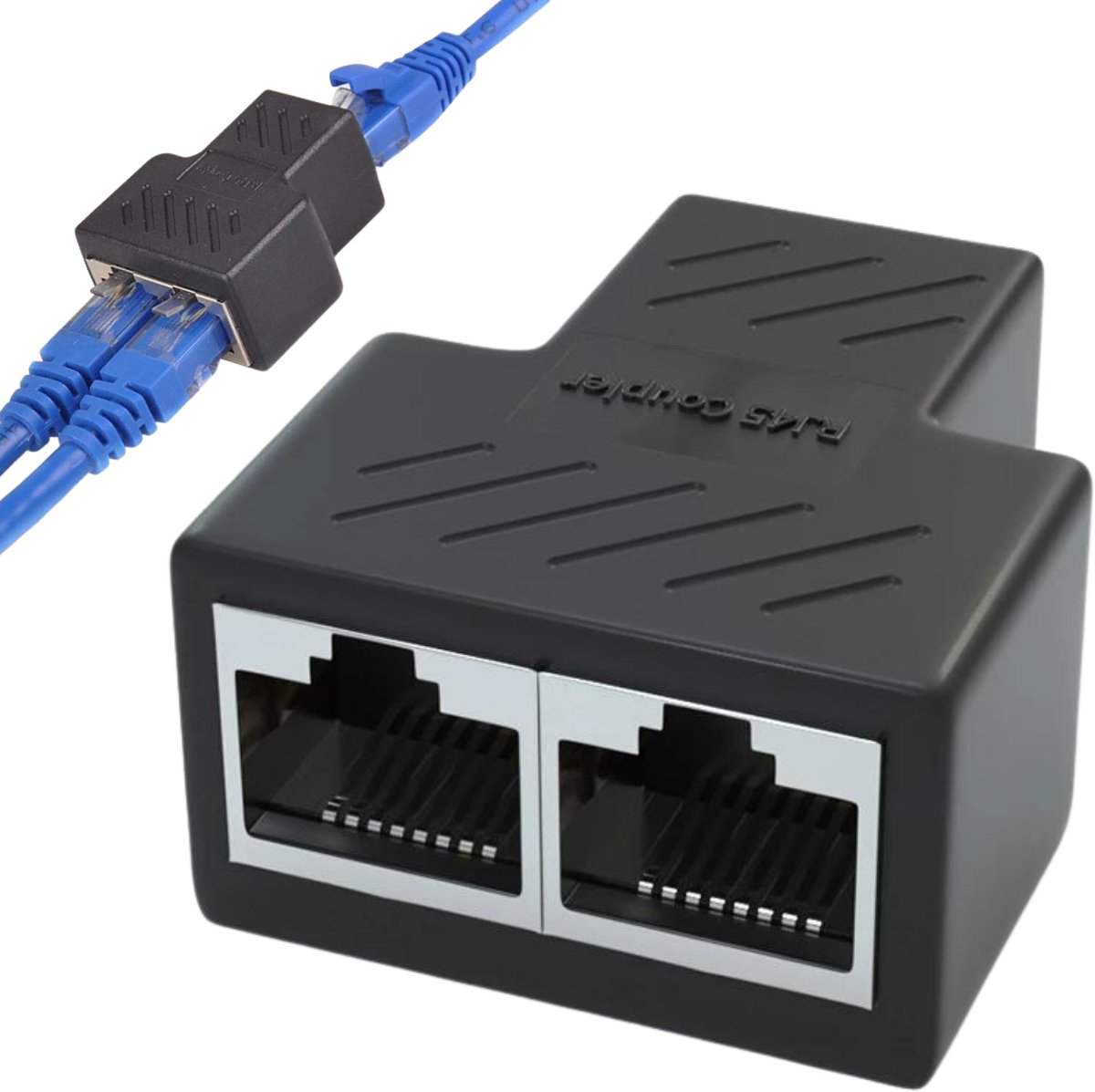 AdroitGoods Ethernet Splitter/Verlengstuk - - Internet kabel/Lan Kabel | bol.com
