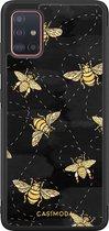 Casimoda® hoesje - Geschikt voor Samsung Galaxy A51 - Bee Yourself - Zwart TPU Backcover - Geen opdruk - Zwart