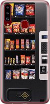 Casimoda® hoesje - Geschikt voor Samsung A20s - Snoepautomaat - Backcover - Siliconen/TPU - Zwart