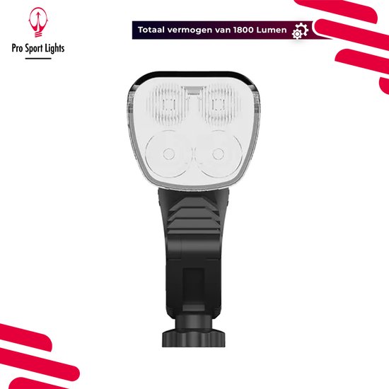 Fietsverlichting voorlicht Performance 1800 Lumen Fietslamp - USB Oplaadbaar - Koplamp Fiets - LED Racefiets / Mountainbike — afbeelding 2