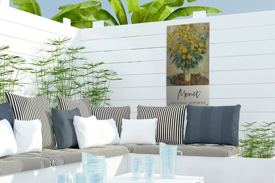 Tuinposter Oude meesters - Schilderij - Monet - 30x60 cm - Tuindoek - Buitenposter