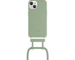 Change 2 in 1 Bio Case - geschikt voor iPhone 14 - afneembaar nekkoord - duurzaam - eco vriendelijk - gemaakt van bio-materialen - Green