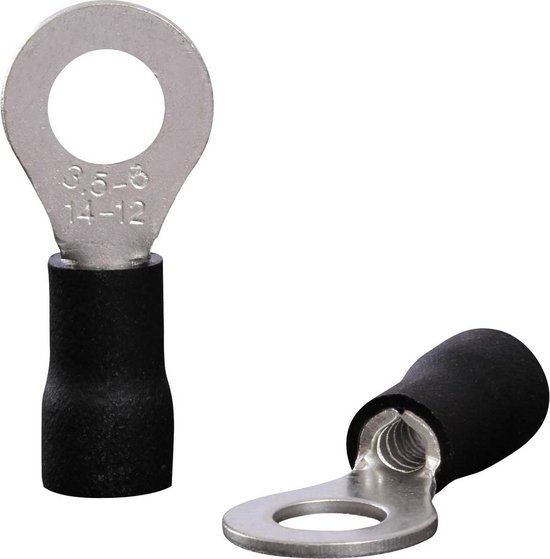 20 Stuks Kalitec AE612GESB Adereindhulzen Geïsoleerd 6,0 Mm² 12 Mm Lang Geel I Made In Germany I Industriele Kwaliteit