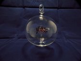 Glasdecoratie - hanger - 10 cm rond - glasbol - mondgeblazen - egel