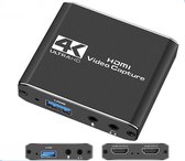 Carte de Capture vidéo HDMI 4K de Luxe WiseGoods 1080p - USB - Jeux - Enregistreur vidéo Caméra / Ordinateur / PS4 / Xbox / Smartphone / Ordinateur portable