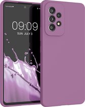 kwmobile telefoonhoesje geschikt voor Samsung Galaxy A53 5G - Hoesje met siliconen coating - Smartphone case in orchidee paars