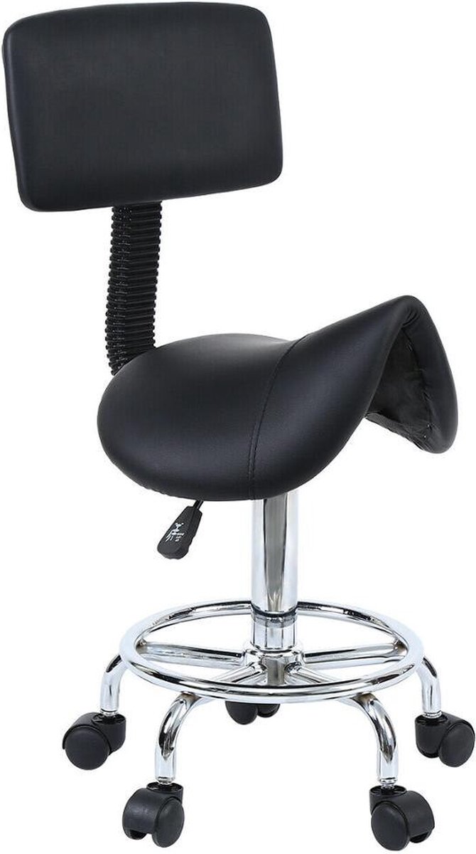 Master Massage Tabouret hydraulique pivotant Ergonomique Noir pour clinique, Spa, salon, débiteur, Salle de Classe, Maison, Bureau, 1 pièce