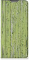 Telefoon Hoesje Motorola Moto G52 | Moto G82 Wallet Case Green Wood