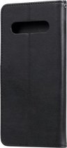 LuxeBass Telefoon Wallet Bookcase voor LG V60 ThinQ-Portemonnee telefoonhoesje voor Bankpassen-Kunstleer-Siliconen Houder-Magnetische sluiten- Zwart - telefoonhoes - gsm hoes - telefoonhoesjes - telefoonhoes - gsm hoes - gsm hoesjes
